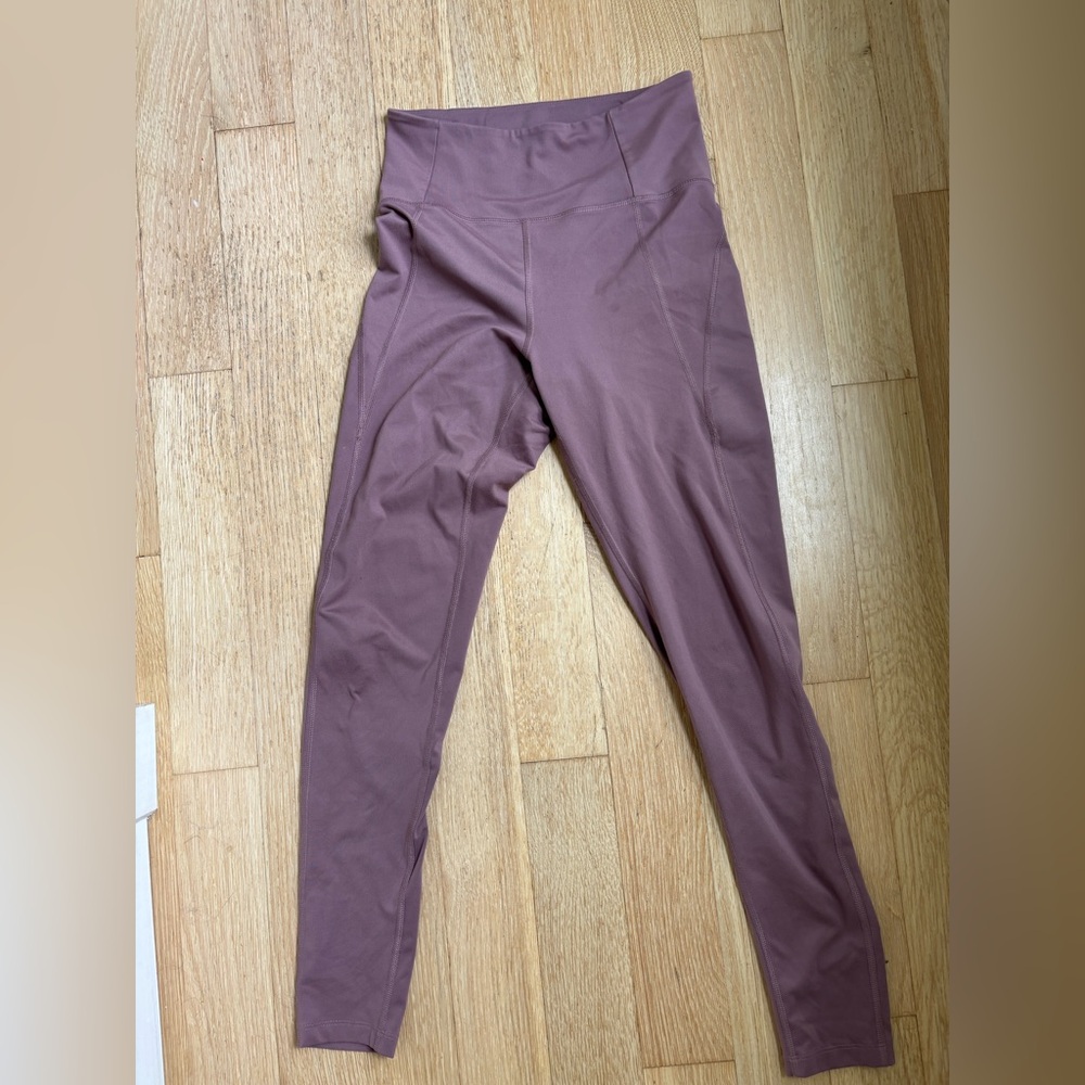 Girlfriend Collective Hi Rise Full Length Pant in Rose Small